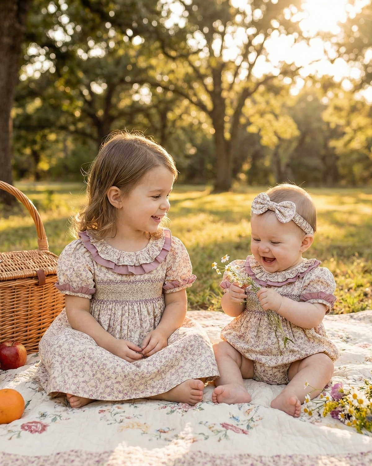 Vestido & Romper Isadora - Estampa Floral Com Renda Delicada