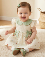 Vestido Beatriz - Gola Boneca em Renda Plissada