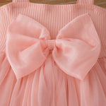 Vestido Sophie – Casual Chic de Alcinha com Laço – Malha Texturizada Leve