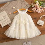 Vestido Anastasia - Gola Redonda e Saia Bufante Floral