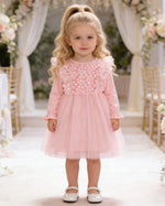 Vestido Isabella - Tule Bordado com Flores Aplicadas