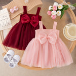 Vestido Sophie – Casual Chic de Alcinha com Laço – Malha Texturizada Leve