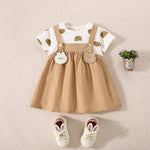 Vestido Hazel - Algodão com Estampa de Urso de Pelúcia