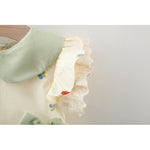 Vestido Beatriz - Gola Boneca em Renda Plissada