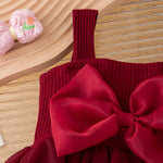 Vestido Sophie – Casual Chic de Alcinha com Laço – Malha Texturizada Leve