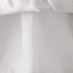 Vestido Clara - Luxo Manga Longa em Renda e Tule – Branco Clássico com Laço