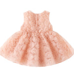 Vestido Letícia - Tule Princesa com Renda e Laço de Cetim