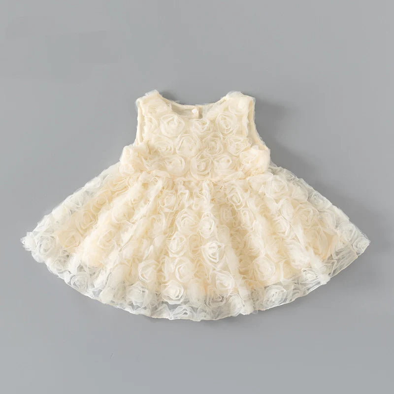 Vestido Letícia - Tule Princesa com Renda e Laço de Cetim