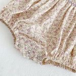 Vestido & Romper Isadora - Estampa Floral Com Renda Delicada