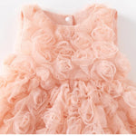 Vestido Letícia - Tule Princesa com Renda e Laço de Cetim