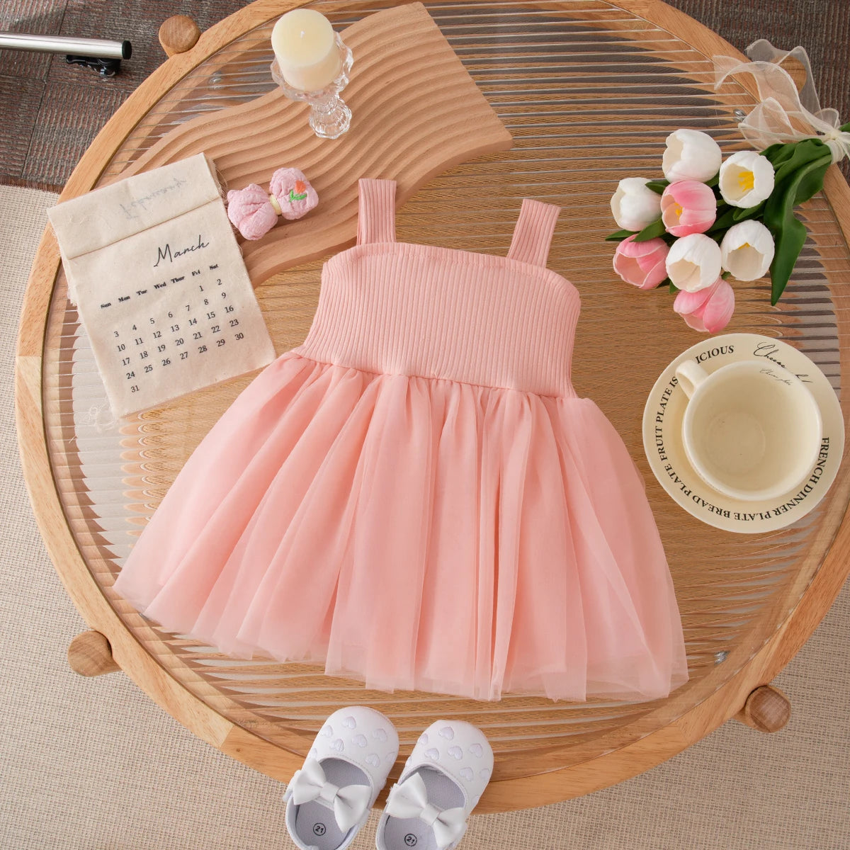 Vestido Sophie – Casual Chic de Alcinha com Laço – Malha Texturizada Leve