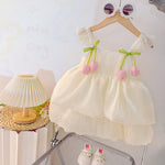 Vestido Maitê - Saia Tulipa em Tule Multicamadas