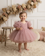 Vestido Antonella - Tule Bordado com Pérolas