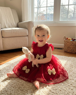 Vestido Helena - Tule Nuvem com Manga Bufante